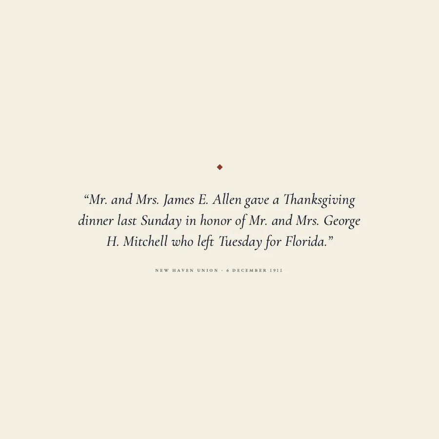 An epigraph quoting the New Haven Union, 6 December 1911.